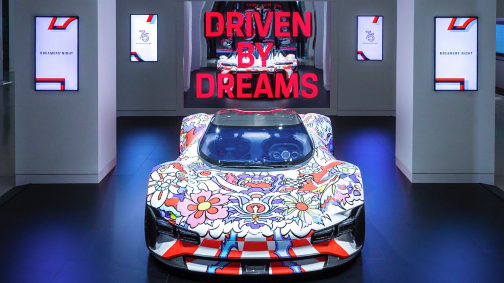 ‘Driven by Dreams. 75 years of Porsche sports cars’ - the new special exhibition in the ‘DRIVE. Volkswagen Group Forum’ in Berlin, 2023, Porsche AG