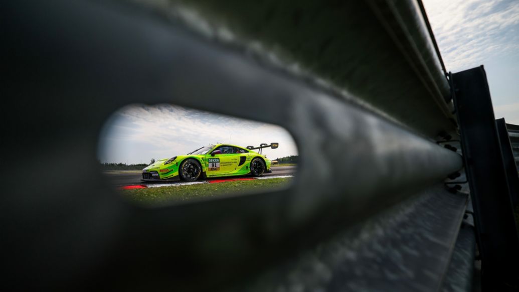 911 GT3 R, Manthey EMA (#91), Thomas Preining, DTM, Lausitzring, 2023, Porsche AG