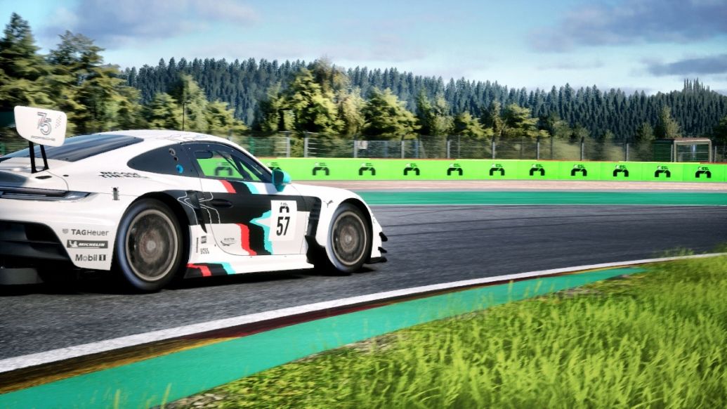 Porsche Coanda Esports Racing Team, 911 GT3 R, Esports ESL R1, Spa-Francorchamps, 2023, Porsche AG
