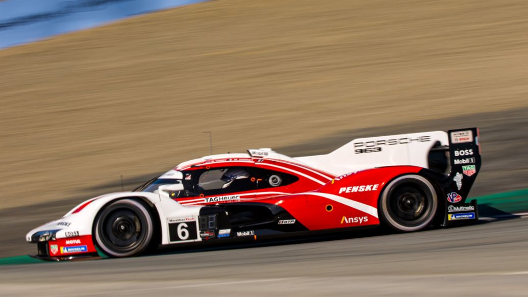 Nick Tandy (UK), Mathieu Jaminet (F), Laurens Vanthoor (B), Porsche Penske Motorsport (#6), Porsche 963, 2023, Porsche AG