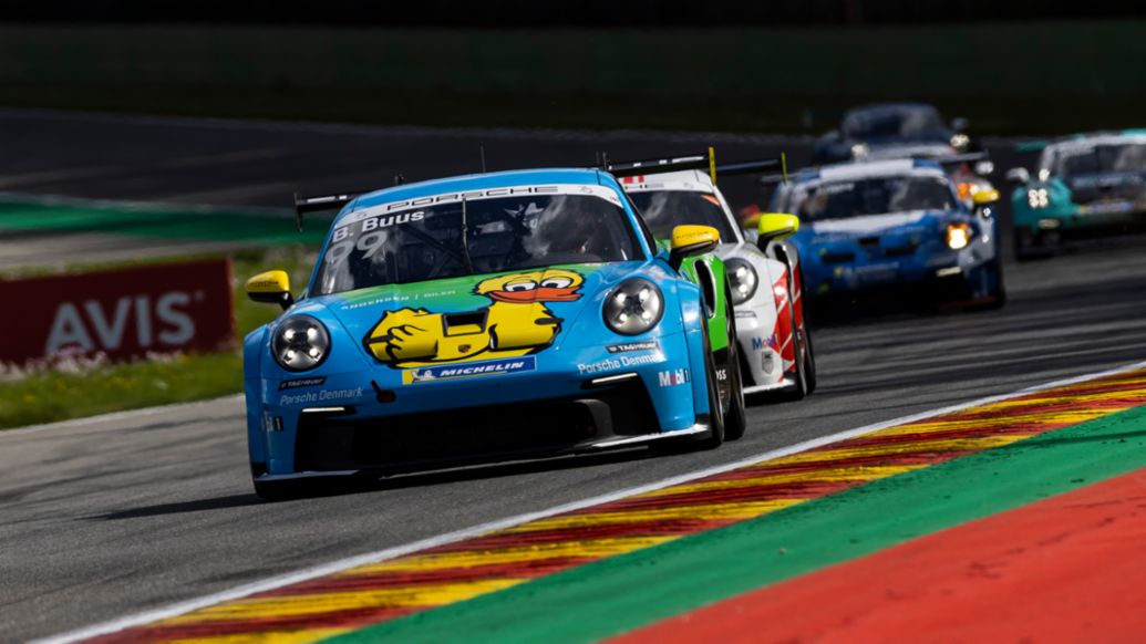 Bastian Buus, Porsche 911 GT3 Cup, Porsche Carrera Cup Deutschland, Race 1, Spa-Francorchamps, Belgium, 2023, Porsche AG