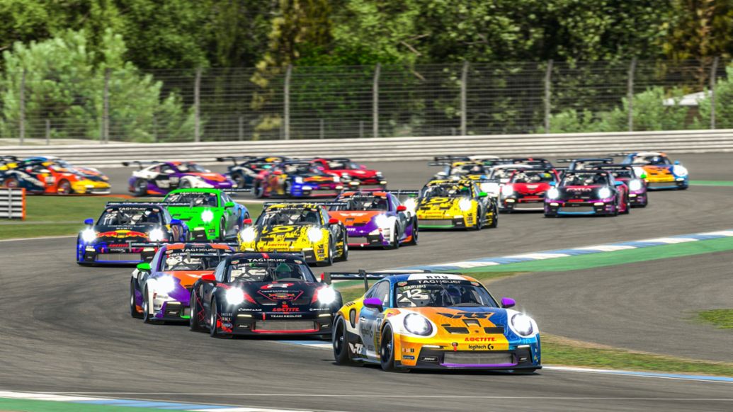 Porsche 911 GT3 Cup, Esports, Porsche TAG Heuer Esports Supercup, Hockenheimring, 2023, Porsche AG