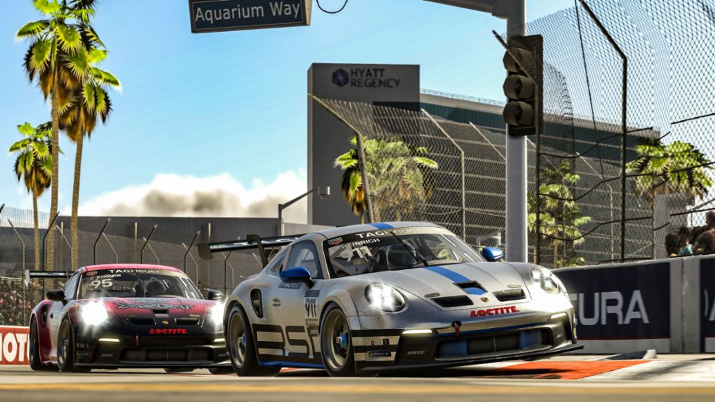 Porsche 911 GT3 Cup, Esports, Porsche TAG Heuer Esports Supercup, Long Beach, 2023, Porsche AG