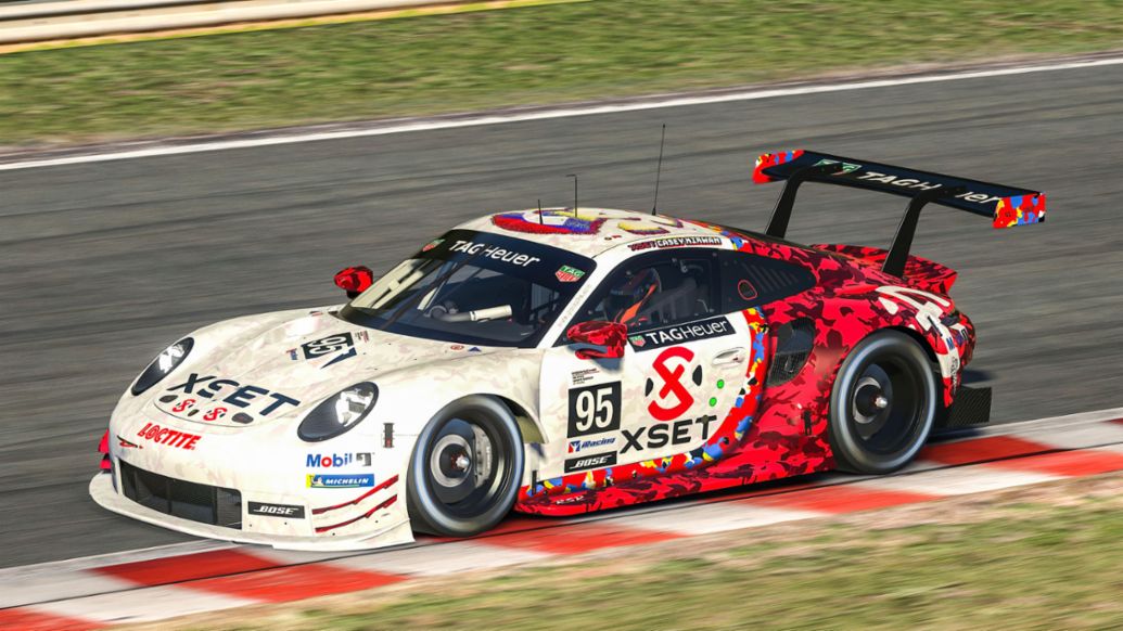 Porsche 911 RSR (Esports), Porsche TAG Heuer Esports Supercup 2023, Allstars, Spa-Francorchamps (B), Casey Kirwan (USA), #95, 2023, Porsche AG