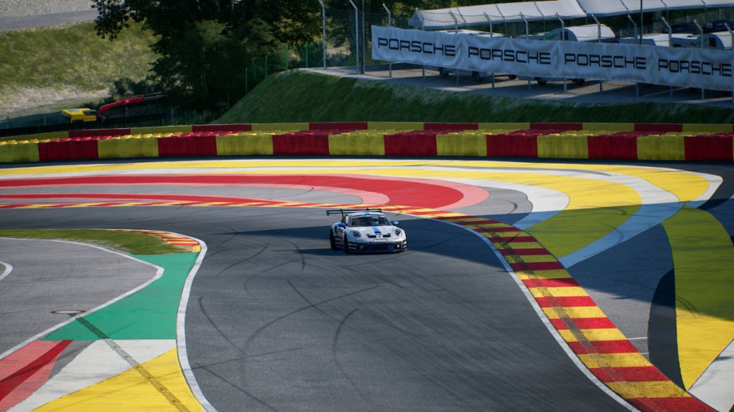 Porsche 911 GT3 Cup (992), virtuelle Rennstrecke Hockenheimring, 2023, Porsche AG