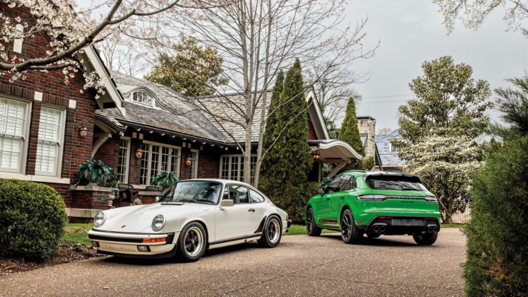 911 S de 1967 y Macan GTS, 2023, Porsche AG