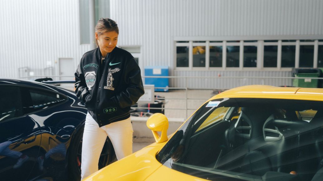 Emma Raducanu, Porsche Brand Ambassador, Porsche Development Centre, Weissach, 2023, Porsche AG