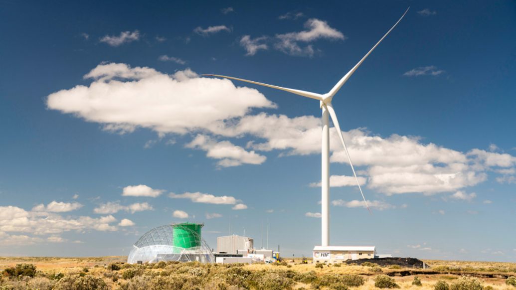 Haru Oni eFuels pilot plant, Punta Arenas, Chile, 2023, Porsche AG