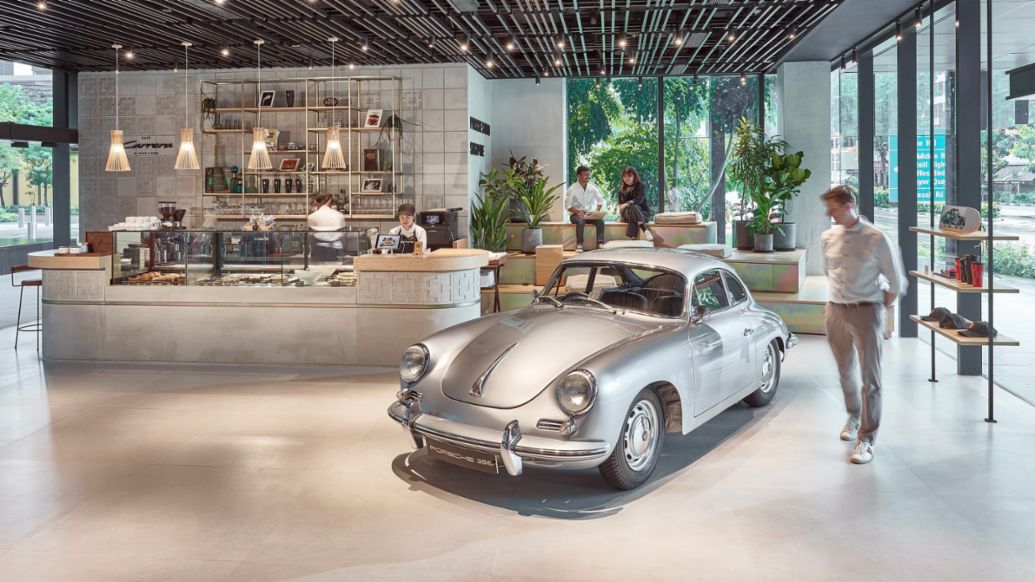 Porsche 356 B, Café Carrera, Porsche Studio Singapur, 2024, Porsche AG