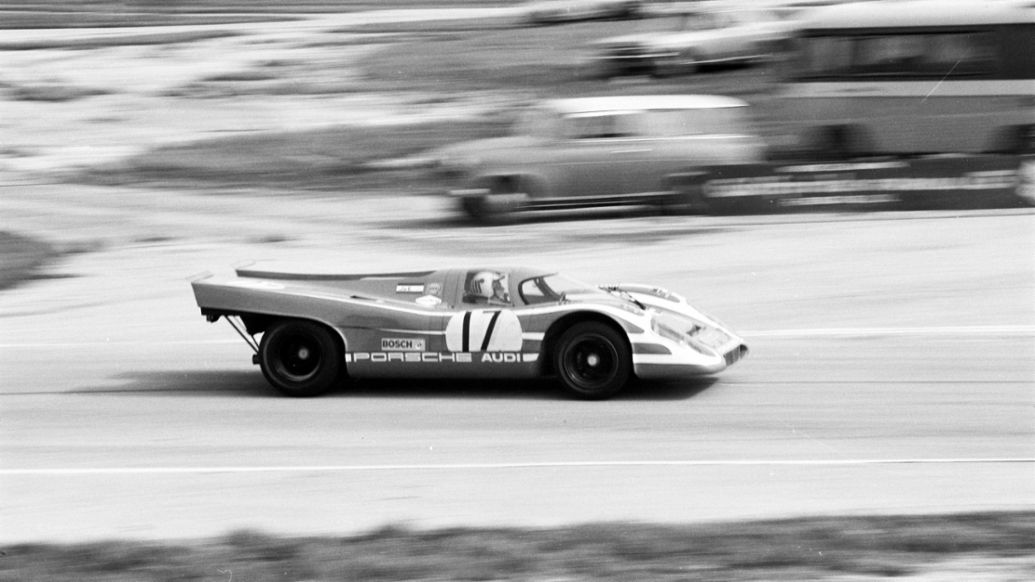 Hans Herrmann and Rudi Lins, 917 KH, 12-hour race in Sebring, 1970, Porsche AG