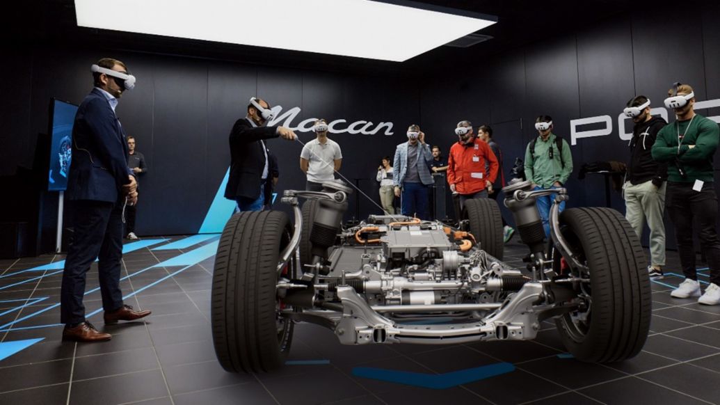 Realidad mixta, presentación del Porsche Macan, 2024, Porsche AG