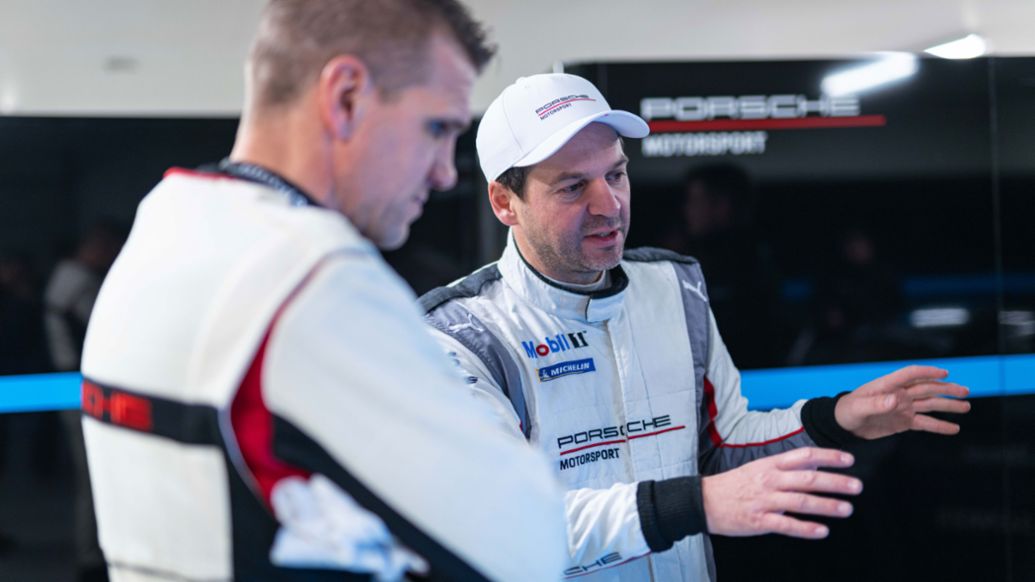 Richard Lietz, piloto oficial de Porsche, Porsche Ice Experience, Levi, Finlandia, 2024, Porsche AG