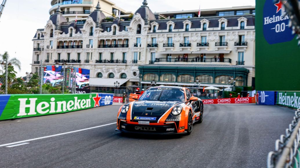 Kas Haverkort (NL), Uniserver by Team GP Elite (#24), Porsche 911 GT3 Cup, Porsche Mobil 1 Supercup 2024, Monte-Carlo, Monaco, 2024, Porsche AG