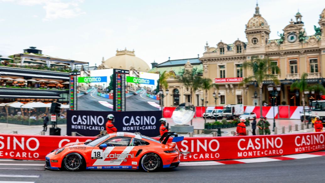 Keagan Masters (ZA), Ombra (#18), Porsche 911 GT3 Cup, Porsche Mobil 1 Supercup 2024, Monte-Carlo, Monaco, 2024, Porsche AG