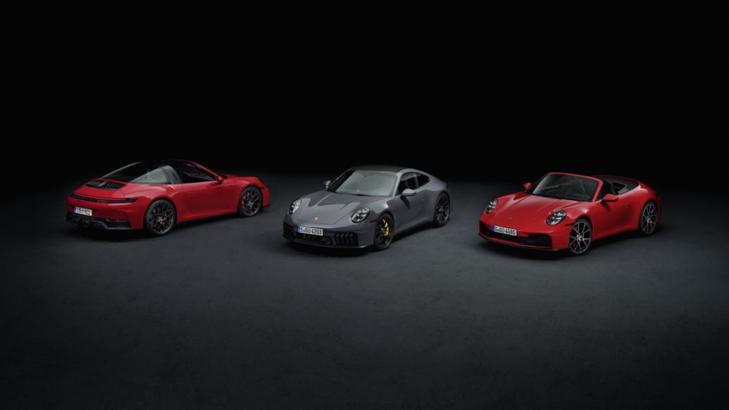 911 Targa 4 GTS, 911 Carrera GTS, 911 Carrera Cabriolet (i-d), 2024, Porsche AG