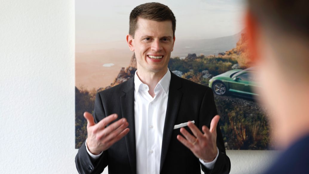 Philipp Metz, sustainability strategy field lead of "Partner to Society", 2024, Porsche AG