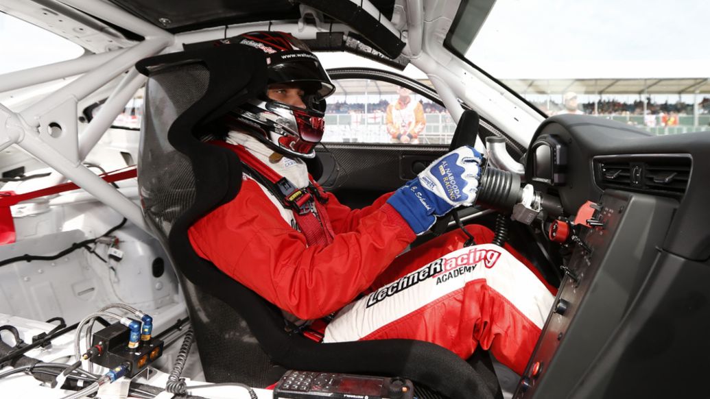 Clemens Schmid, Works driver, Porsche Mobil 1 Supercup, Silverstone, 2014, Porsche AG