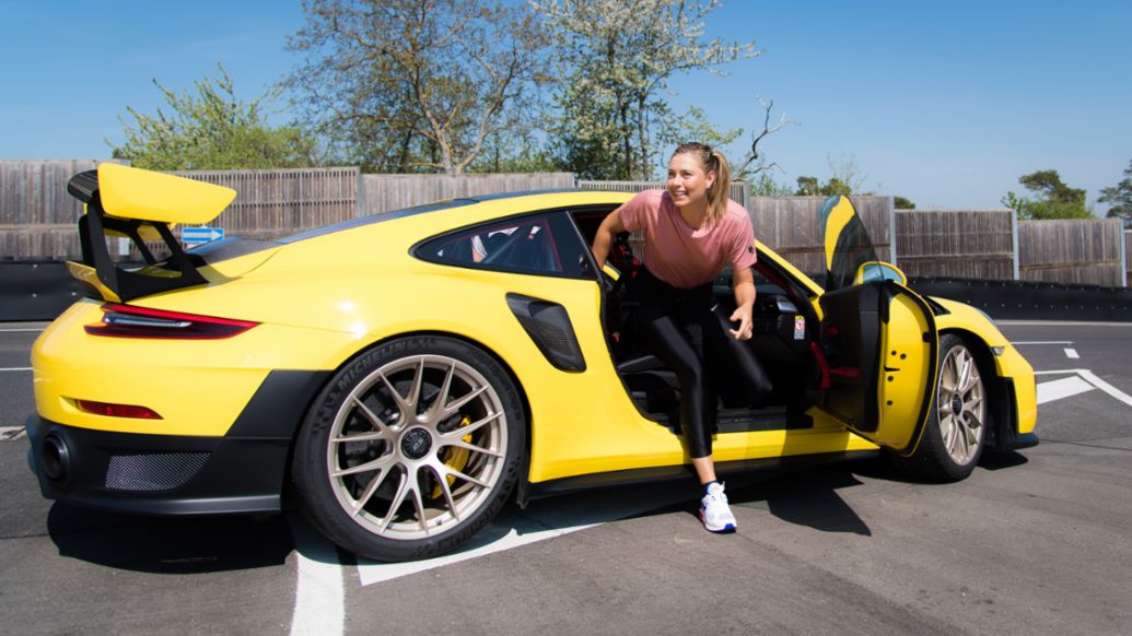 Maria Sharapova, Porsche-Markenbotschafterin, 911 GT2 RS, Weissach, 2018, Porsche AG