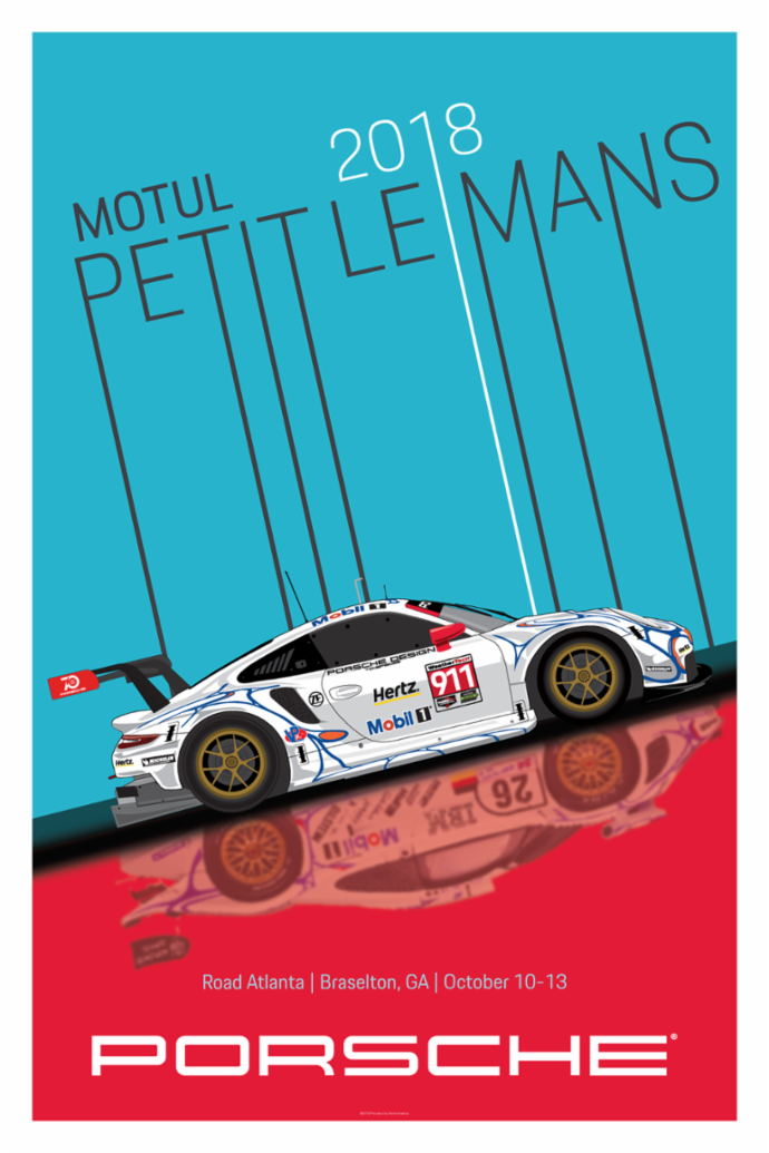 Petit Le Mans, Road Atlanta, IMSA WeatherTech SportsCar Championship, poster, 2018