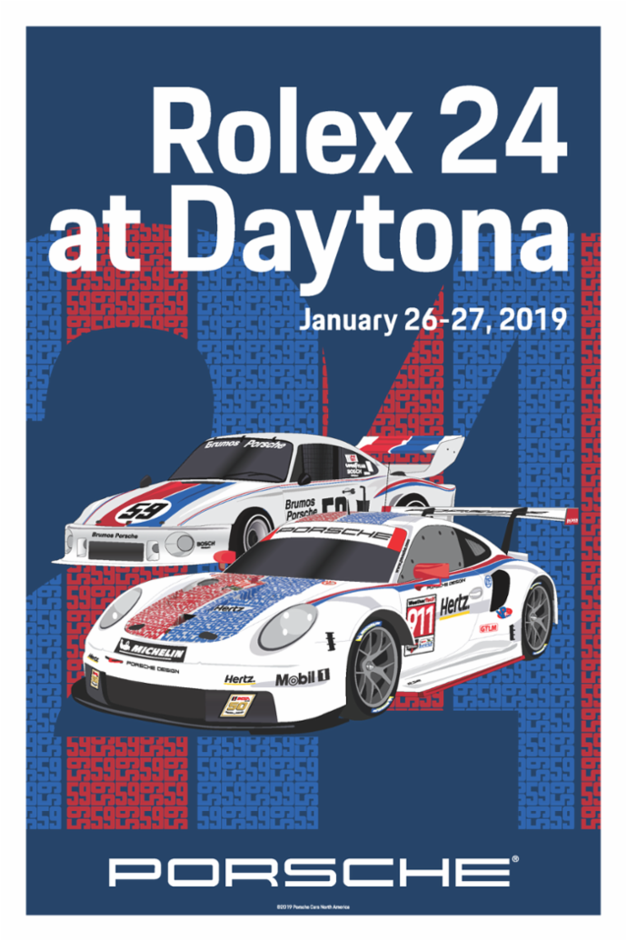 24 Hours of Daytona, IMSA WeatherTech SportsCar Championship, poster, 2019