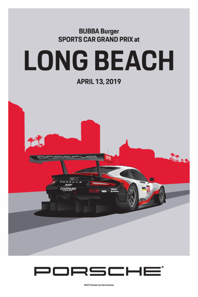 Sports Car Grand Prix at Long Beach, IMSA WeatherTech SportsCar Championship, poster, 2019