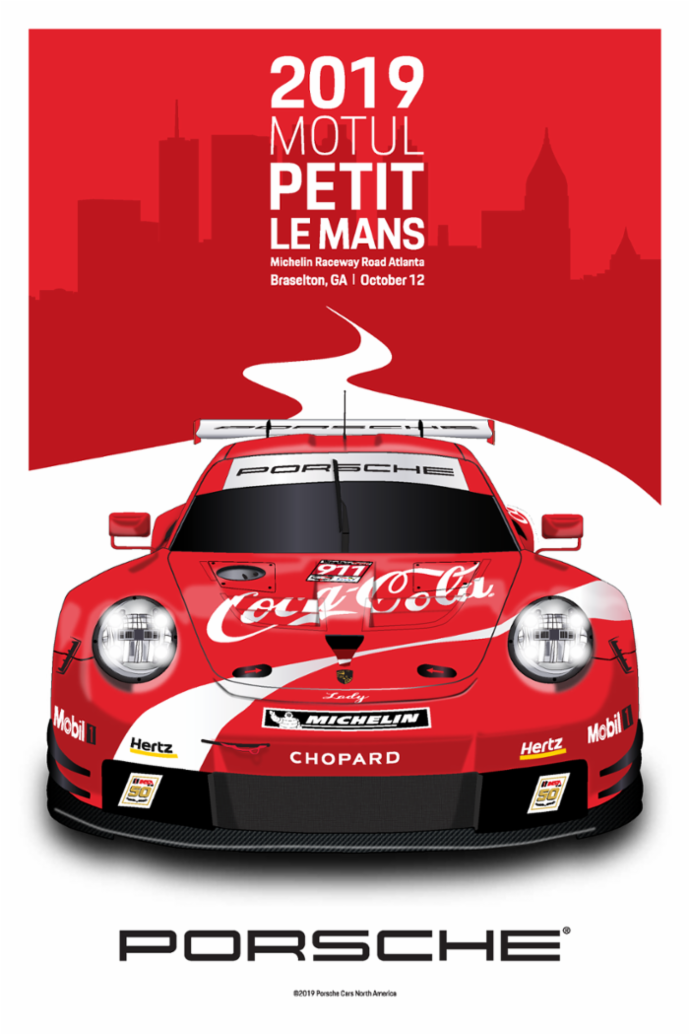 Petit Le Mans, Road Atlanta, IMSA WeatherTech SportsCar Championship, poster, 2019