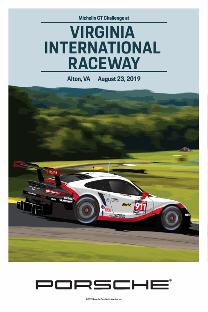 Michelin GT Challenge at VIR, IMSA WeatherTech SportsCar Championship, poster, 2019