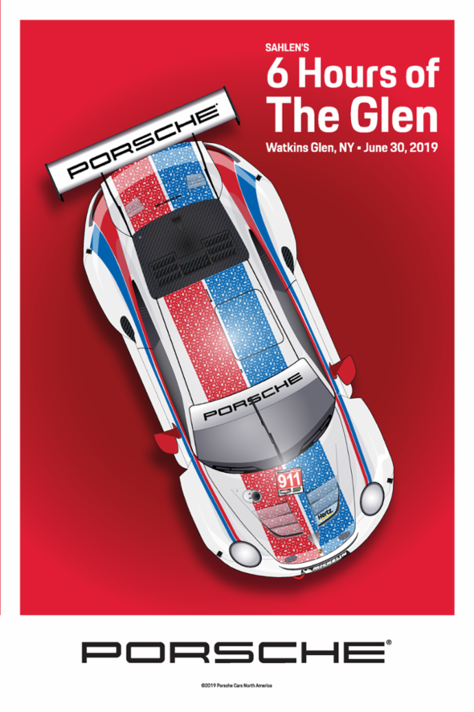 Six Hours of the Glen, Watkins Glen, IMSA WeatherTech SportsCar Championship, poster, 2019