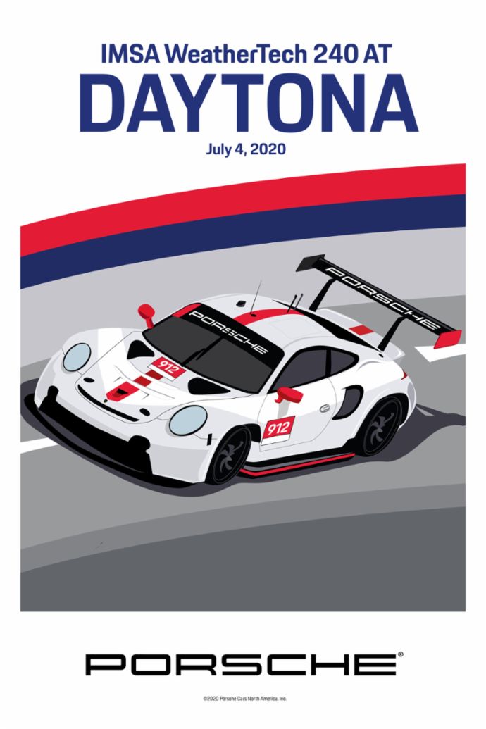 IMSA WeatherTech 240 at Daytona, IMSA WeatherTech SportsCar Championship, poster, 2020