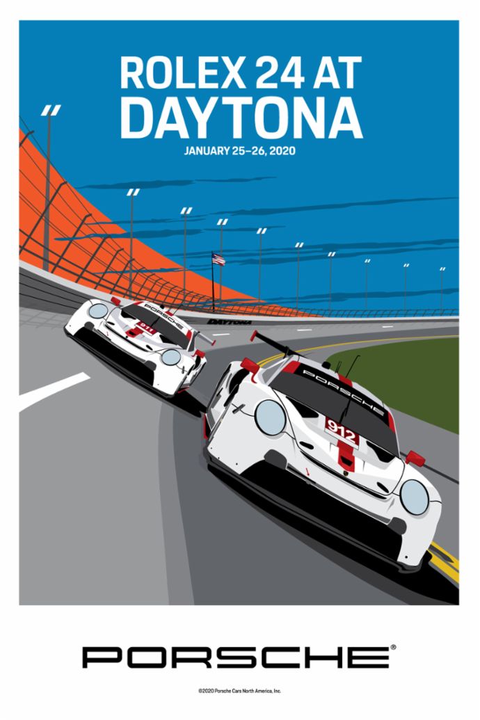 Rolex 24 at Daytona, IMSA WeatherTech SportsCar Championship, poster, 2020