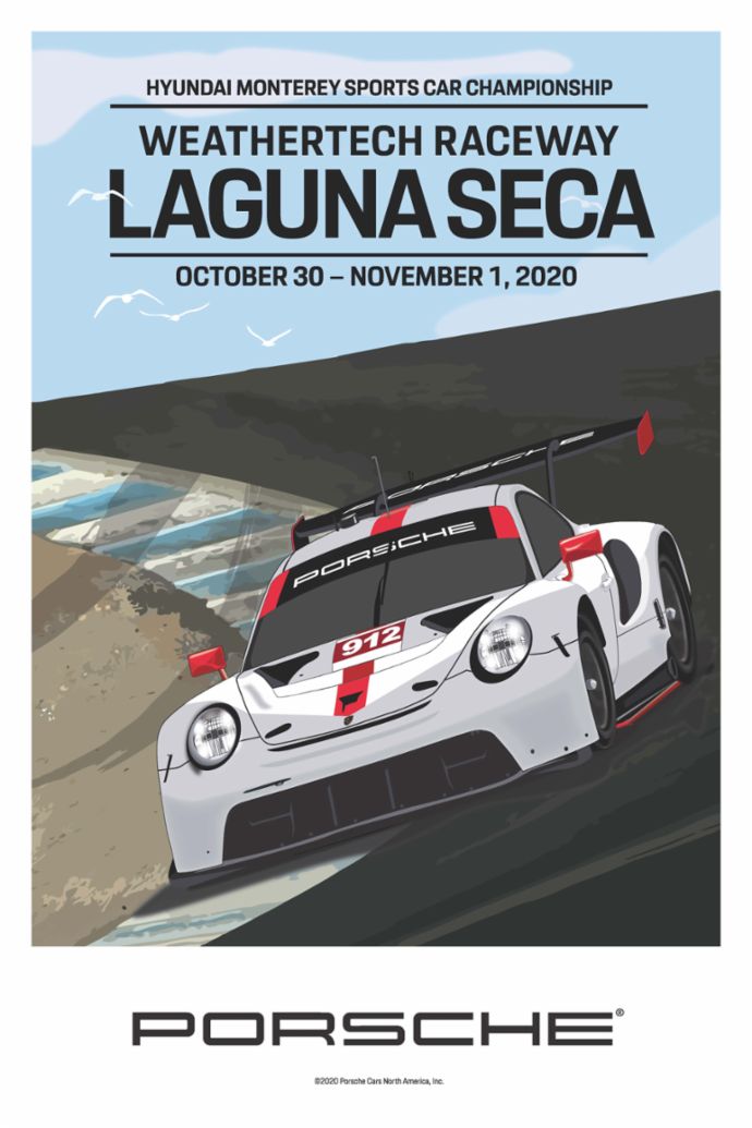 Monterey Sports Car Championship, IMSA WeatherTech SportsCar Championship, Laguna Seca, poster, 2020