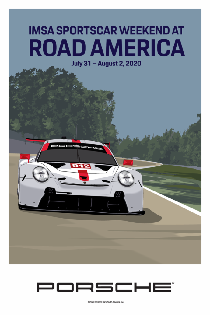 Road America, IMSA WeatherTech SportsCar Championship, poster, 2020