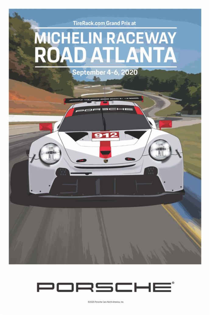 Road Atlanta, IMSA WeatherTech SportsCar Championship, poster, 2020