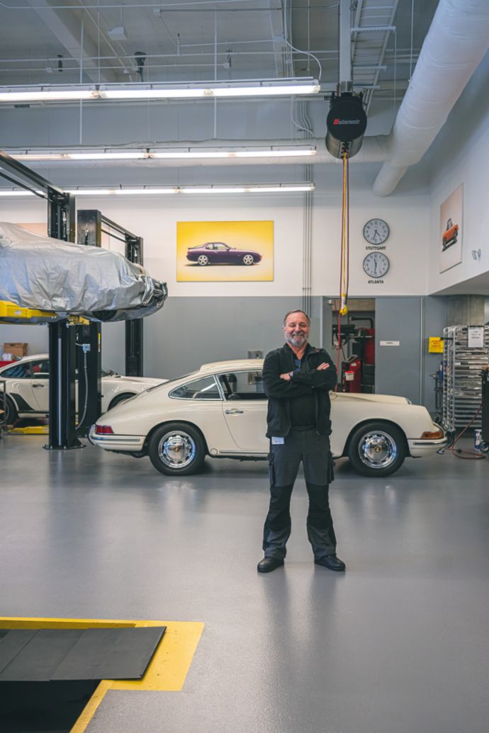 Jack Swint, Porsche Restoration Center, Atlanta, 2021, PCNA