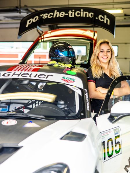 Ekaterina Lüscher ist neue Juniorfahrerin im Porsche Sports Cup Suisse, 2024, Porsche Schweiz AG