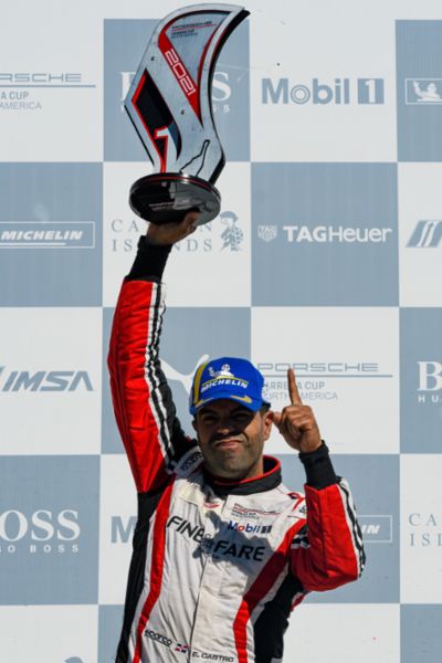 Dominicano Efrín Castro gana la categoría Pro-Am de la Porsche Carrera Cup North America