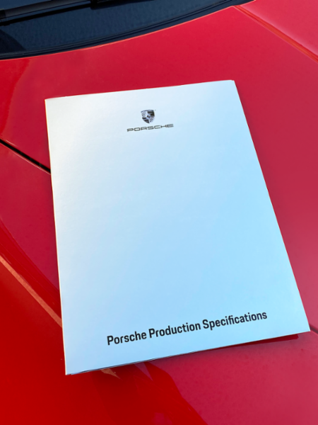 Porsche Production Specification, 2022, PCNA