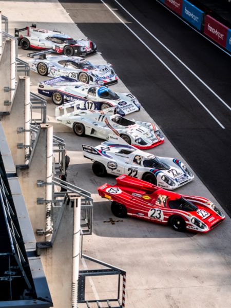 919 Hybrid, 911 GT1 ’98, 962 C, 936/81 Spyder, 917 KH #22 (1971),  917 KH #23 (1970), Le Mans, 2020, Porsche AG