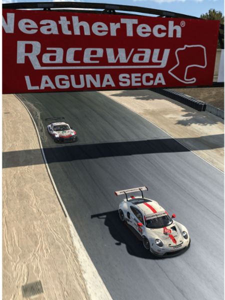 911 RSR (#913), Ayhancan Güven, Porsche Junior, IMSA iRacing Pro Series, Lauf 2, Laguna Seca (USA), 2020, Porsche AG