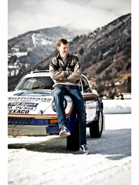 Walter Röhrl, Porsche-Markenbotschafter, 911 Carrera 3.2 4x4 Paris-Dakar (953), Cold Start by GP, Zell am See, Österreich, 2021, Porsche AG