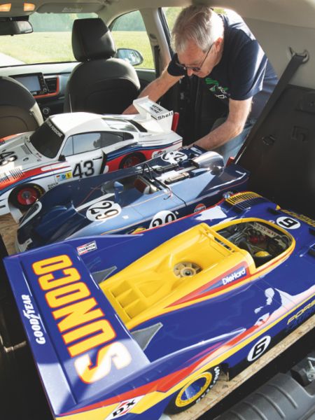 Porsche 935/78, Porsche 908/02, Porsche 917/30 (l-r), 2023, Porsche AG