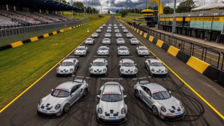 Porsche conducts successful handover of the new Type 992 Porsche 911 GT3 Cup cars 