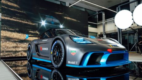 The Porsche GT4 e-Performance electrifies in Sydney