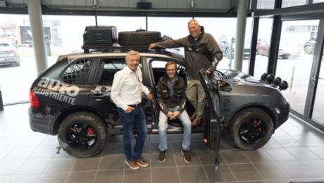 #SixDunesCayenne: Schweizer Porsche-Team startet bei Rallye-Abenteuer in Marokko