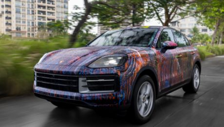 Un Porsche Cayenne Coupé cobra vida como obra de arte en Panamá
