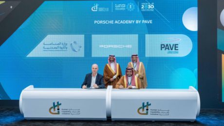 Porsche and MIM sign MoU for introduction of PAVE to Saudi Arabia