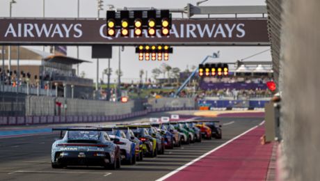 Round two of the Porsche Carrera Cup Middle East was the perfect warm up to the F1 Qatar GP
