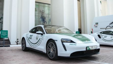 Porsche Taycan joins Dubai Police fleet 