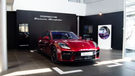 The Panamera GTS Exclusive Manufaktur is now available at the Porsche Centre Bahrain