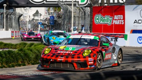 Pfaff Long Beach second-place moves “Plaid Porsche” into IMSA GTD points lead